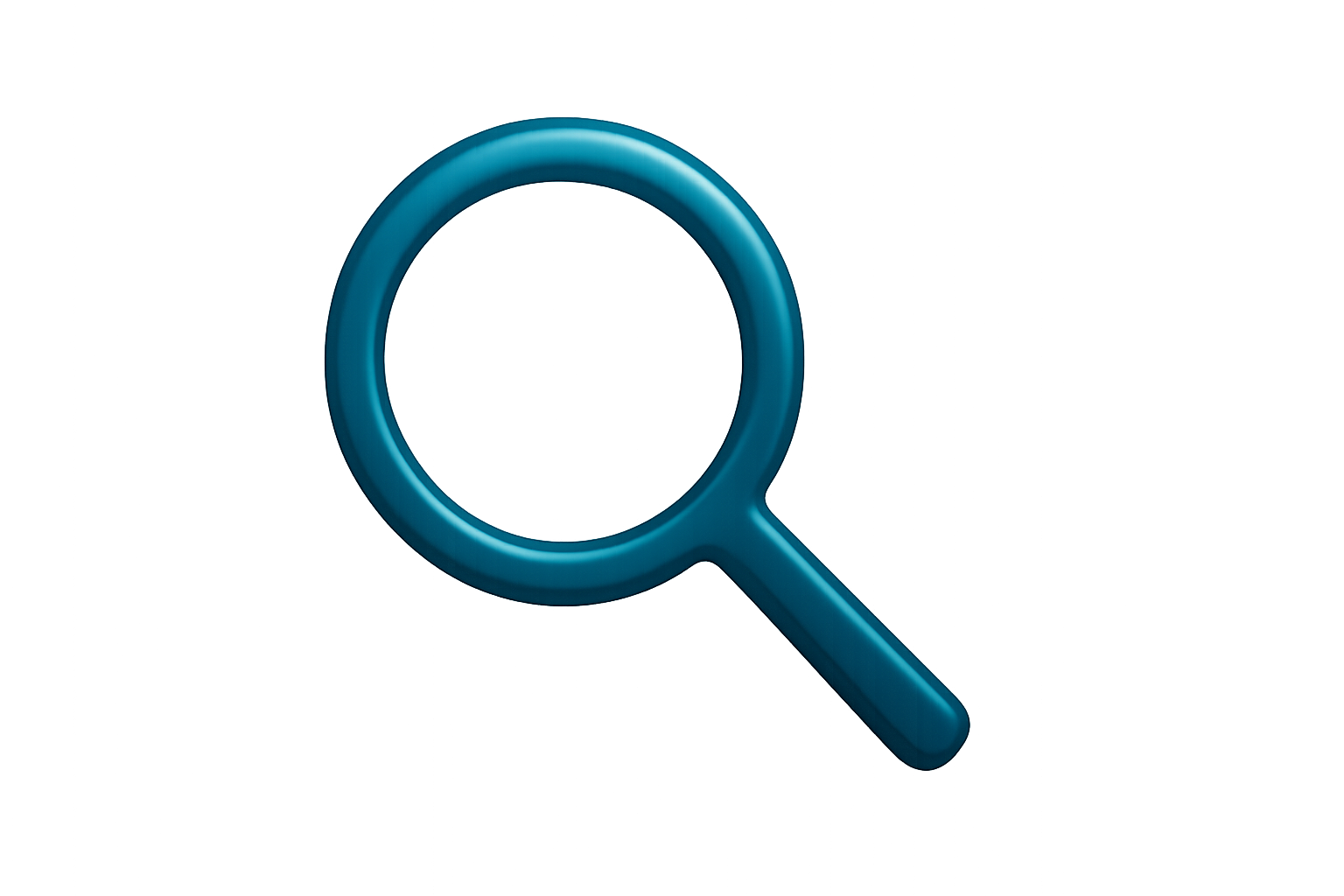 search icon, no background, mandatory rgb hex color #185F7B, user should be eager to click it, modern style